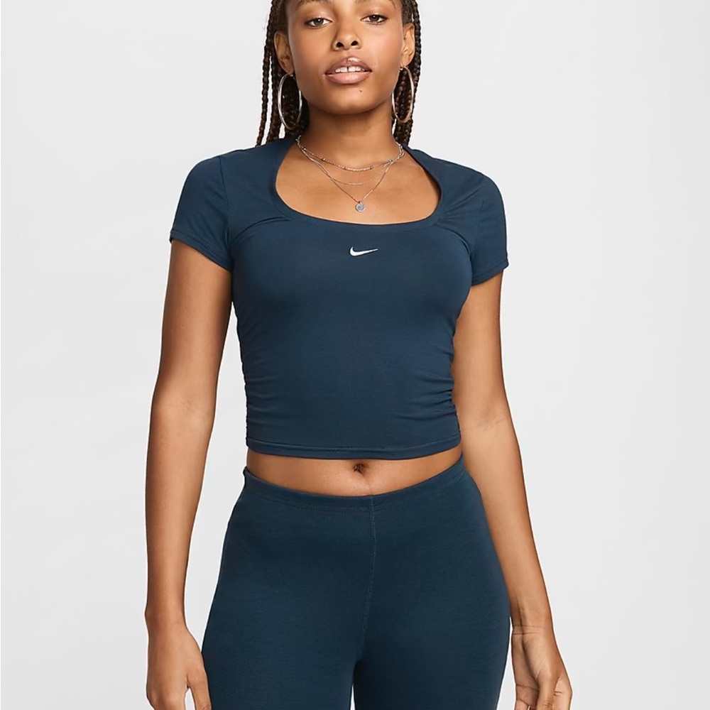 Nike Sportswear Chill Knit Top - Navy Blue